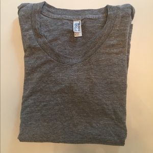American Apparel Grey Track Shirt